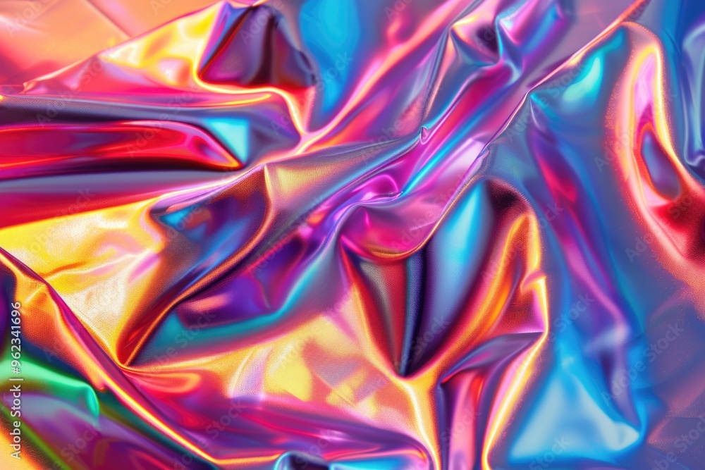 Poster a close-up shot of a shiny material, suitable for use in product or technology photography