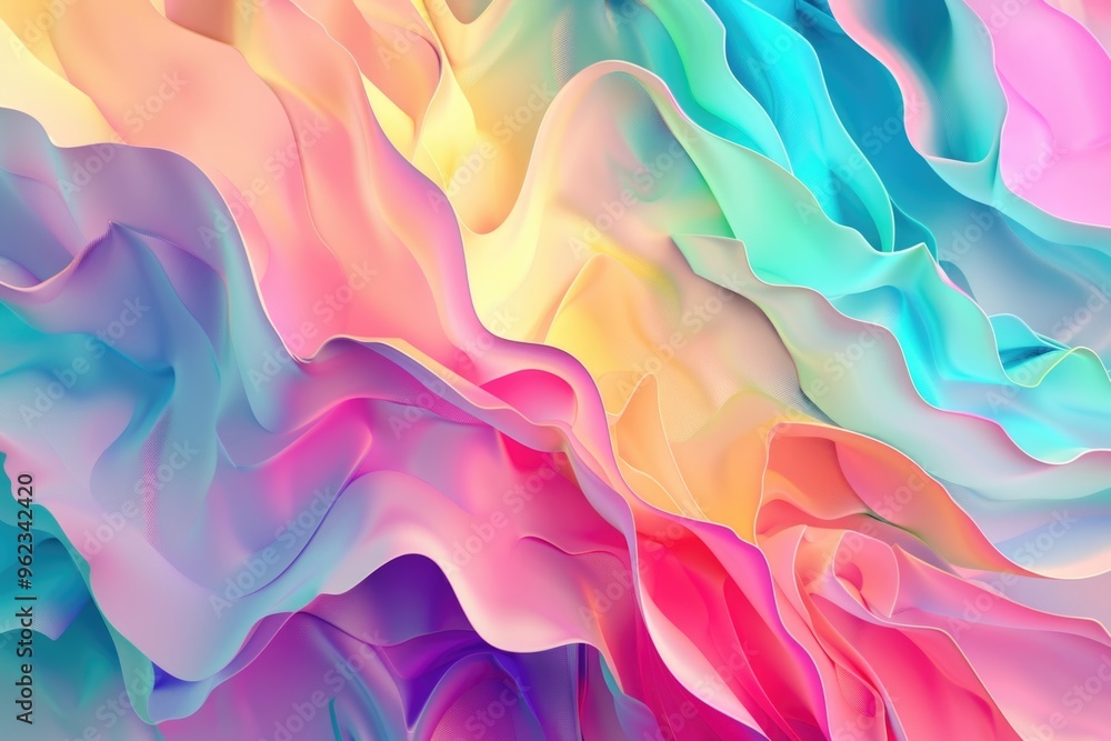 Poster a close-up view of a vibrant and colorful background, ideal for use in graphic design projects or as