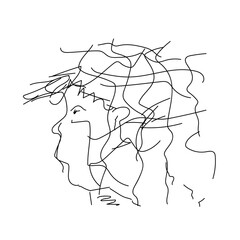 Doodle of a Boy In A Baseball Cap