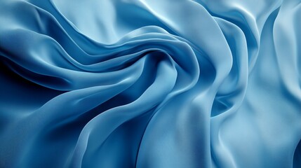 Soft Blue Silk Fabric