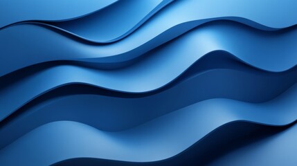 Fototapeta premium Abstract Blue Waves
