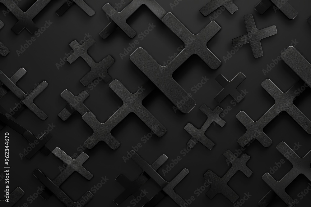 Aufkleber a minimalist design featuring a black and white abstract background with squares
