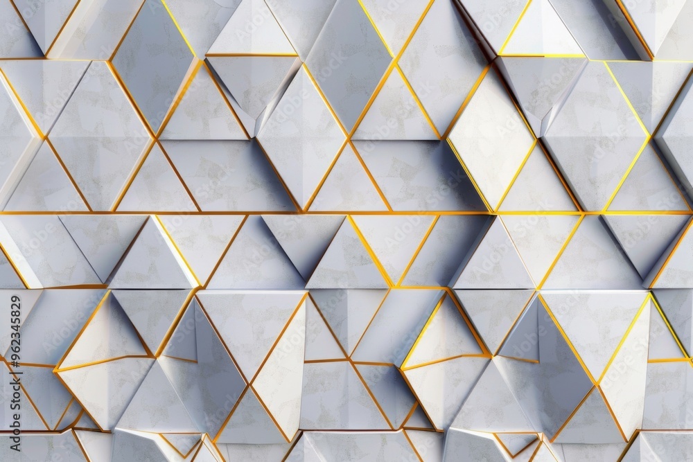 Poster Close-up view of a wall featuring multiple shapes and designs