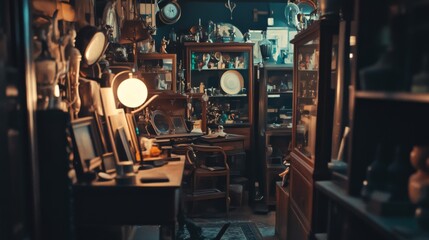 Cozy Antique Shop Interior