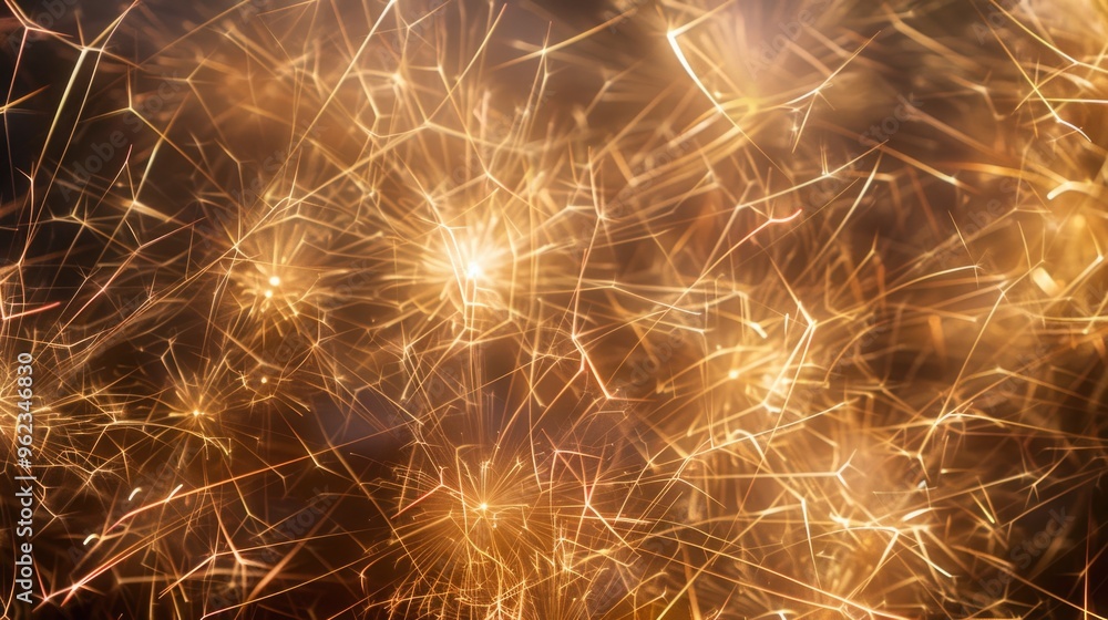 Poster sparklers on a dark background