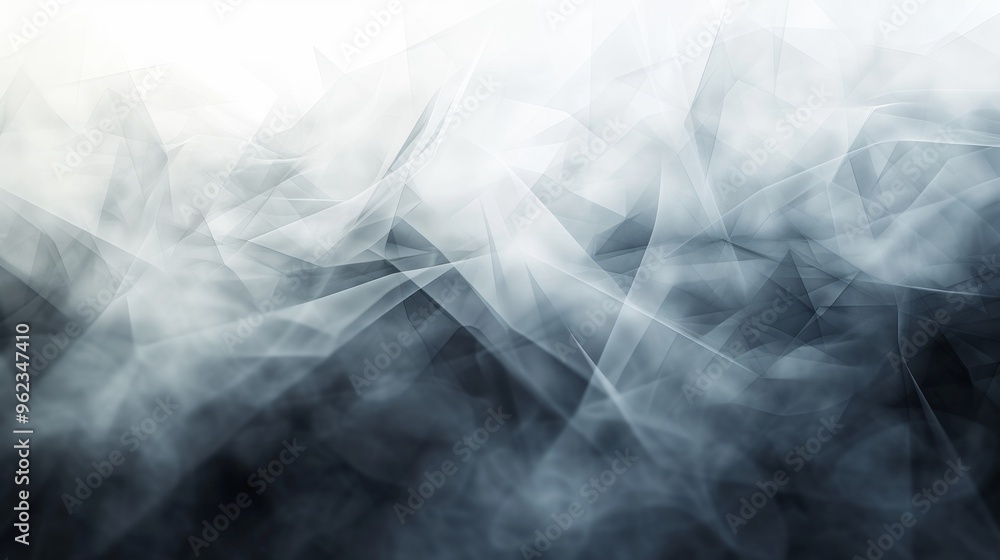 Poster this abstract image features a captivating interplay of smoke and light, creating a misty, ethereal 