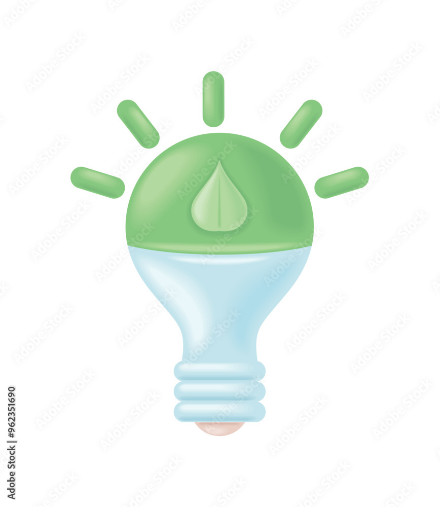 Canvas Prints light bulb saving energy