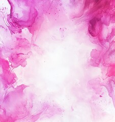 Fototapeta premium Pink alcohol ink with white center vibrant watercolor, high resolution, and detailed.