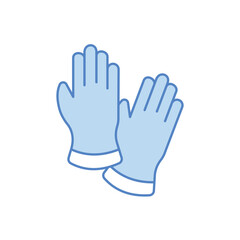 Gloves vector icon