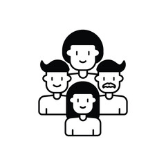 Family Gathering vector icon