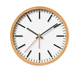 wall clock isolated on transparent background
