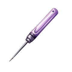 A vibrant purple screwdriver ideal for various DIY projects, showcasing craftsmanship and style in tools. watercolor style