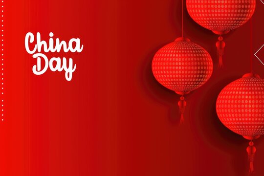 Patriotic celebration: China independence day, creating engaging backgrounds for flyers, wallpapers, and banners, offering copy space for text, showcasing cultural heritage and pride of nation