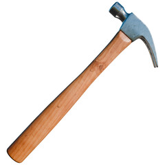 3d render tool hammer with transparent background