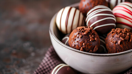 Luxury Chocolate Truffles Industrial Setting