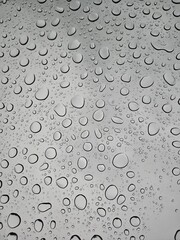 water drops on glass