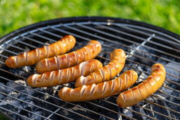 freshly grilled sausages