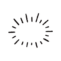 手描きの心の声の吹き出し