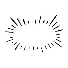 手描きの心の声の吹き出し