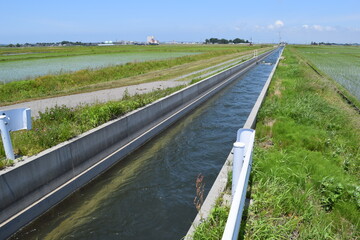 農業用水路 山形県庄内