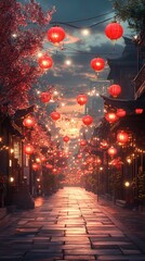 Chinese Lanterns Festival Street 
