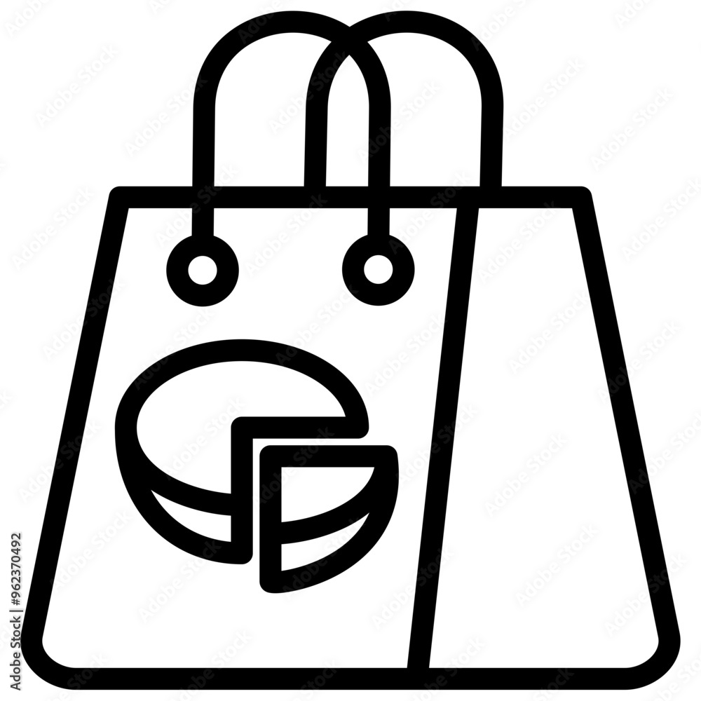 Sticker Ecommerce Analytics Icon