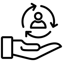 Fototapeta premium Customer Retention Icon