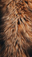 Fototapeta premium This striking golden-brown fur background highlights the soft, intricate textures and natural patterns, adding warmth and elegance suitable for various design projects