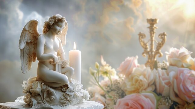 Topic divine ceremony: child baptism in church, infant christening, revered catholic observance connecting with god, sacred traditions, Christian rites, faithfully adhering to god's holy ordinances