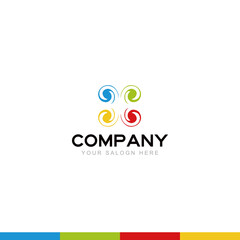Business vector logo design, Abstract and creative icon logo design. Company Name and Slogan