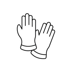 Fototapeta premium Gloves vector icon