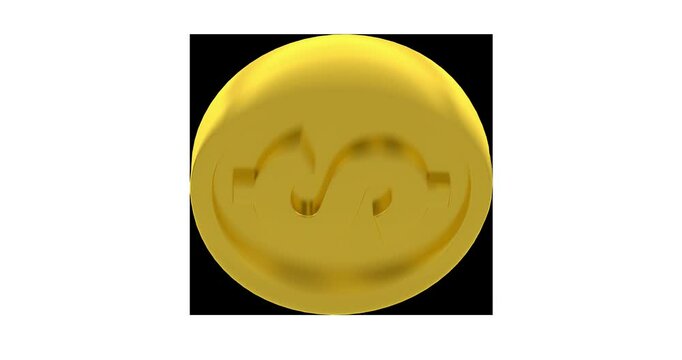 Gold Dollar Coins On Alpha Loop