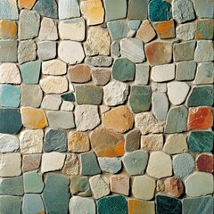 Seamless Colorful Stone Mosaic Pattern Design