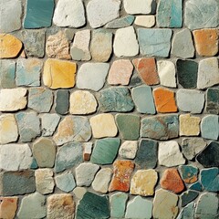 Seamless Colorful Stone Mosaic Pattern Design