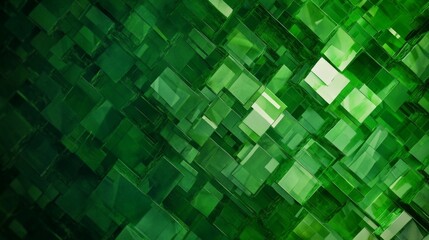 Abstract Green Geometric Background