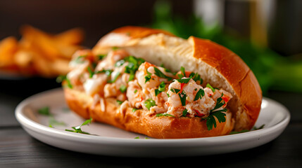 Lobster roll sandwich