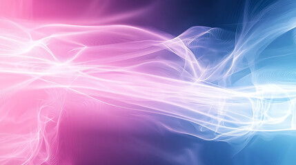 Vibrant Neon Waves Abstract Art Background