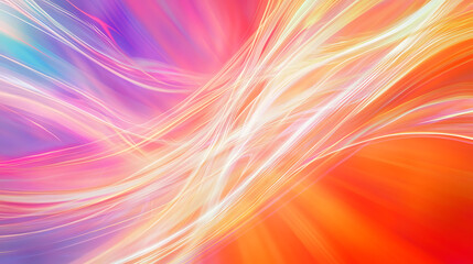 Fototapeta premium Vibrant Neon Waves Abstract Art Background