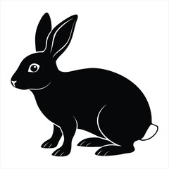 rabbit silhouette vector