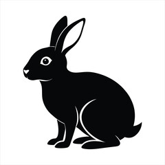 rabbit silhouette vector