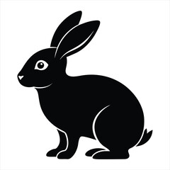 rabbit silhouette vector