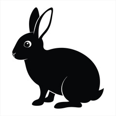 rabbit silhouette vector