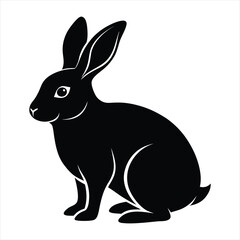 rabbit silhouette vector
