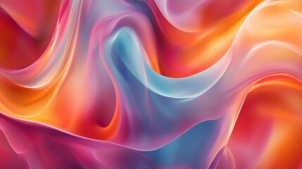 Obraz premium Abstract background with colorful flowing lines and soft gradient.