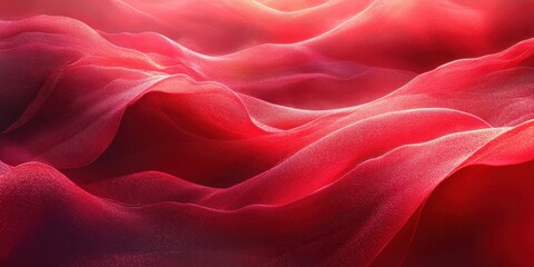 Obraz premium Abstract Red Wavy Texture with Glimmering Lights