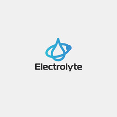 Electrolyte icon logo flat vector design