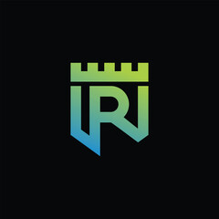 Shield With the Letter R, R shield logo design