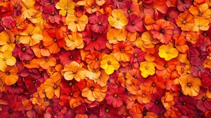 CempasÃºchil flowers, covering a grave, vibrant orange and yellow, midday sun