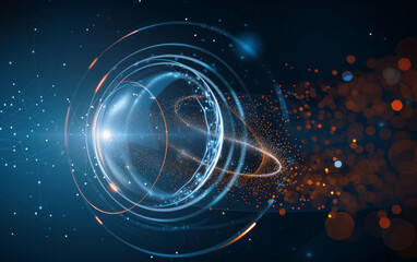 Future scientific and technological background composed of light and luminescent particles