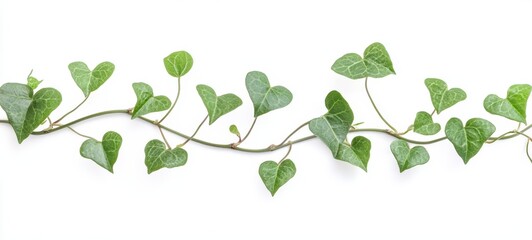 A delicate ivy vine, with heart-shaped leaves